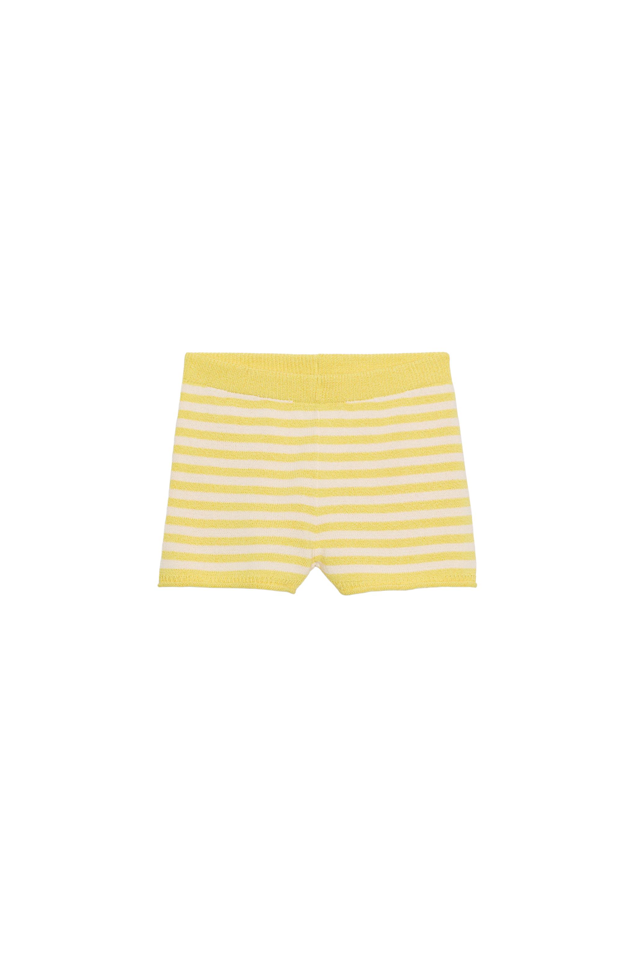 STRIPED KNIT SHORTS